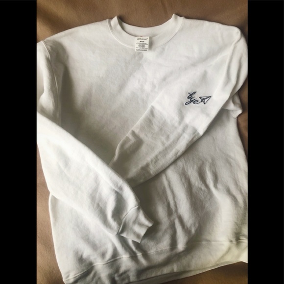 bye patchwork white crewneck - Picture 1 of 4